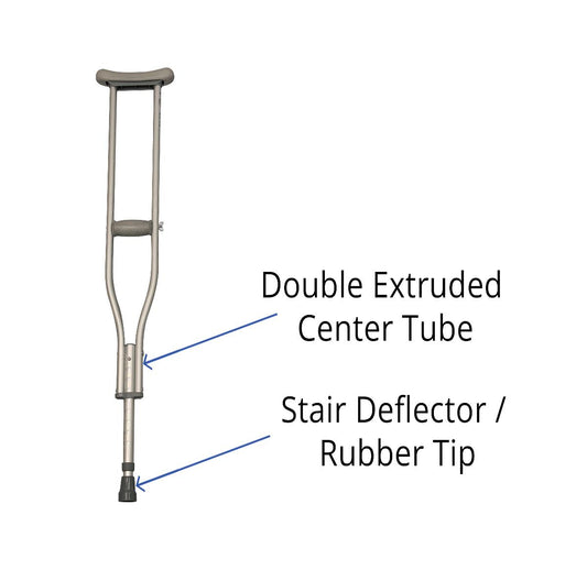 Basic Aluminum Underarm Crutches