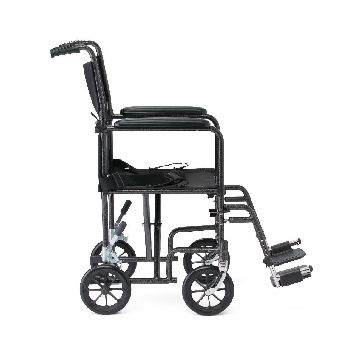 Lightweight Transport Chair – 17" Wide, Black