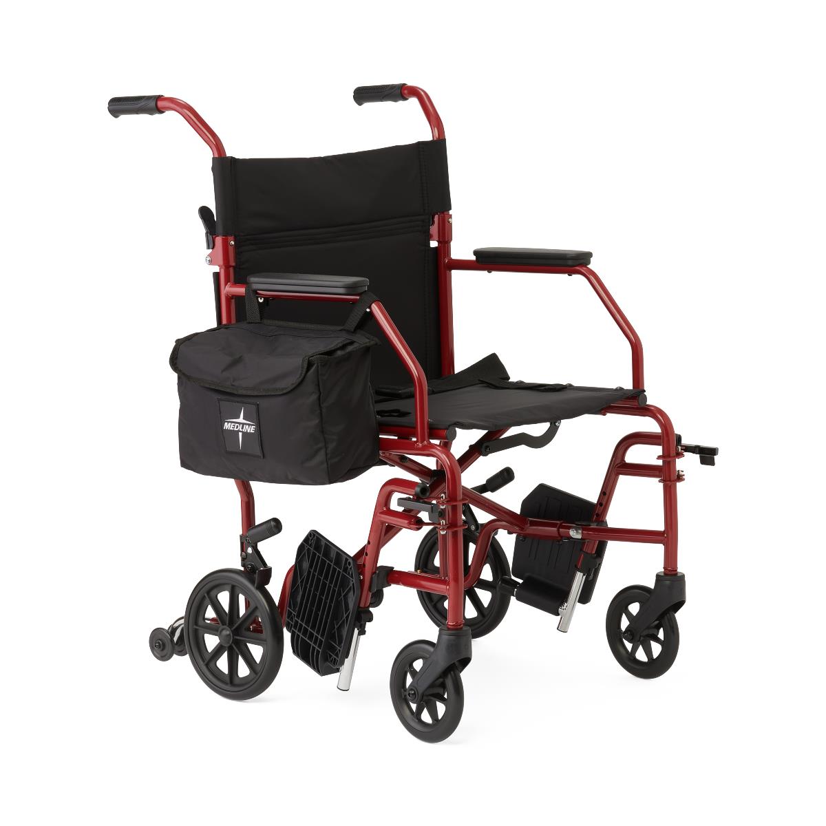 Transport Chair with Desk-Length Arms & Footrests